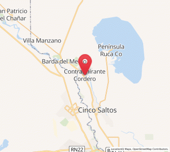 Map of Contralmirante Cordero, Rio Negro