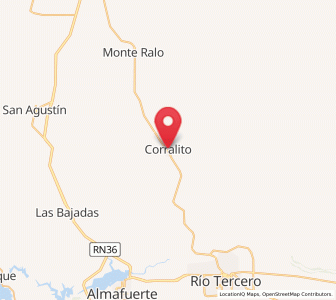 Map of Corralito, Cordoba