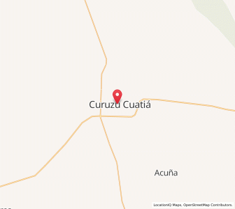 Map of Curuzú Cuatiá, Corrientes