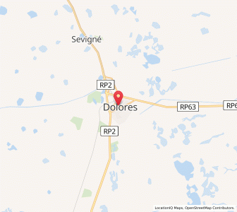 Map of Dolores, Buenos Aires