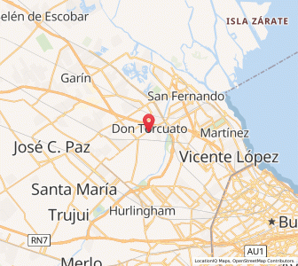Map of Don Torcuato, Buenos Aires
