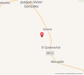 Map of El Quebrachal, Salta