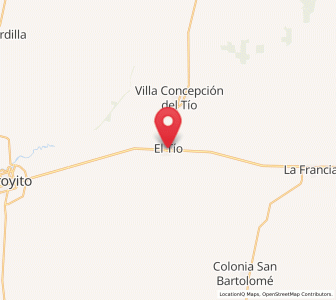 Map of El Tío, Cordoba