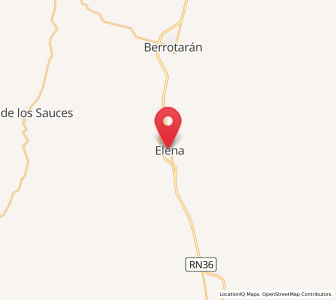 Map of Elena, Cordoba