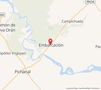 Map of Embarcación, Salta