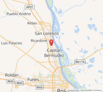 Map of Fray Luis A. Beltrán, Santa Fe