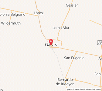 Map of Gálvez, Santa Fe