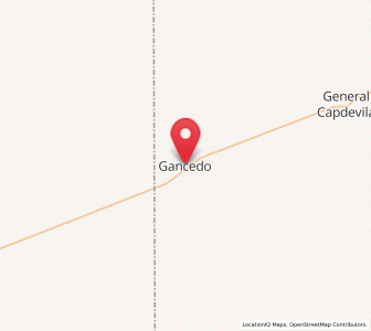 Map of Gancedo, Chaco