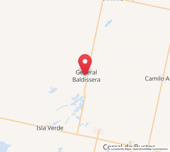 Map of General Baldissera, Cordoba