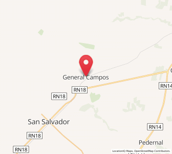 Map of General Campos, Entre Rios