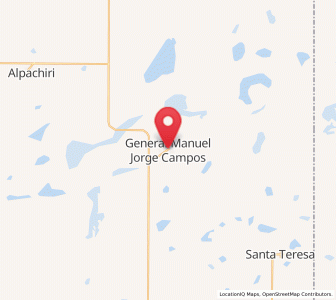 Map of General Manuel J. Campos, La Pampa