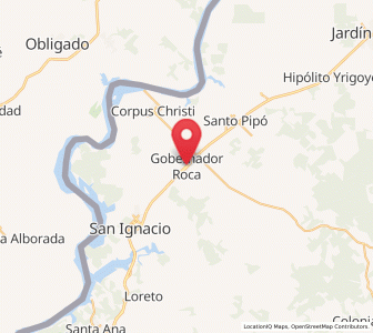 Map of Gobernador Roca, Misiones