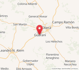 Map of Guaraní, Misiones