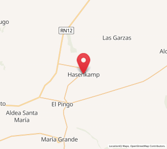 Map of Hasenkamp, Entre Rios