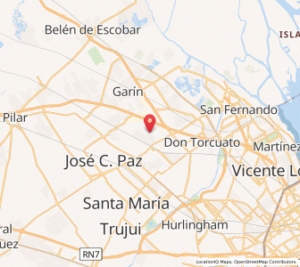 Map of Ingeniero Pablo Nogués, Buenos Aires