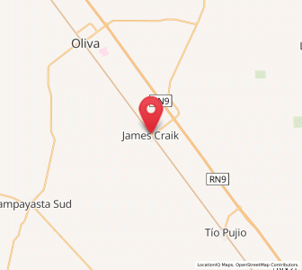 Map of James Craik, Cordoba