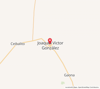 Map of Joaquín V. González, Salta