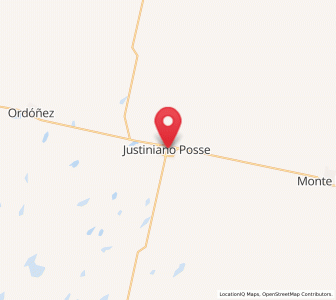 Map of Justiniano Posse, Cordoba
