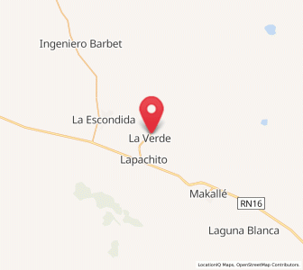 Map of La Verde, Chaco