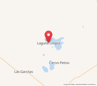Map of Laguna Limpia, Chaco