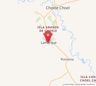 Map of Lamarque, Rio Negro