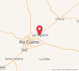 Map of Las Higueras, Cordoba