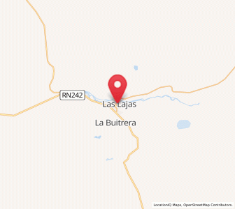 Map of Las Lajas, Neuquen