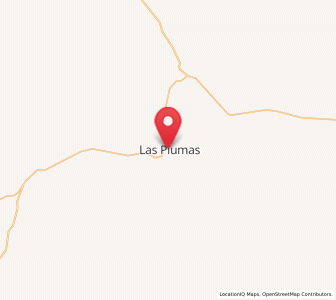 Map of Las Plumas, Chubut
