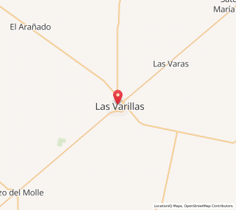 Map of Las Varillas, Cordoba