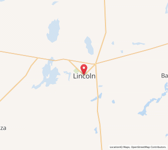 Map of Lincoln, Buenos Aires