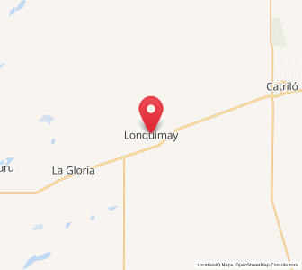 Map of Lonquimay, La Pampa
