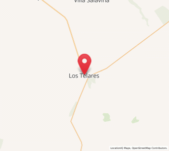Map of Los Telares, Santiago del Estero