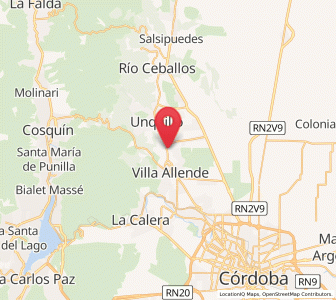 Map of Mendiolaza, Cordoba