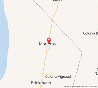 Map of Morteros, Cordoba