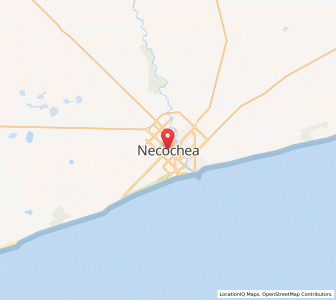 Map of Necochea, Buenos Aires