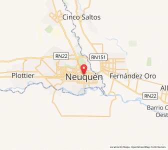 Map of Neuquén, Neuquen