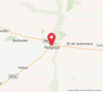 Map of Nogoyá, Entre Rios