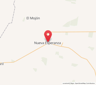Map of Nueva Esperanza, Santiago del Estero