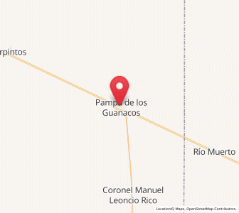 Map of Pampa de los Guanacos, Santiago del Estero