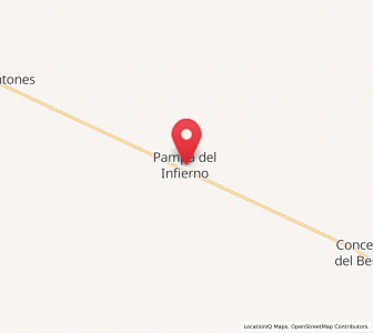 Map of Pampa del Infierno, Chaco