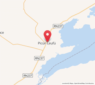 Map of Picún Leufú, Neuquen