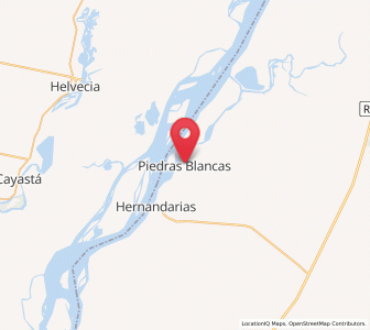 Map of Piedras Blancas, Entre Rios