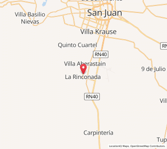 Map of Pocito, San Juan