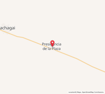 Map of Presidencia de la Plaza, Chaco