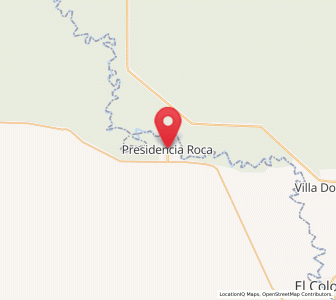 Map of Presidencia Roca, Chaco
