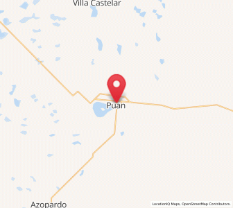 Map of Puan, Buenos Aires