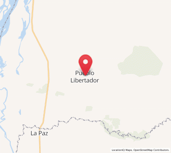 Map of Pueblo Libertador, Corrientes