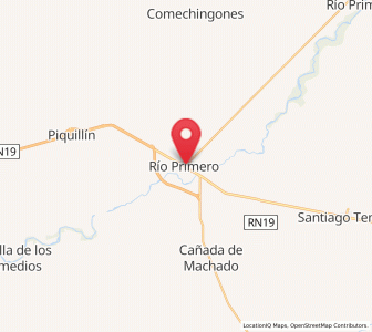 Map of Río Primero, Cordoba