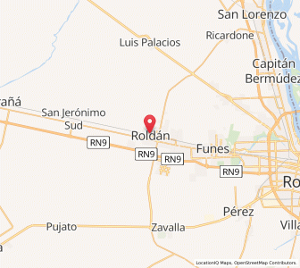 Map of Roldán, Santa Fe