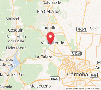 Map of Saldán, Cordoba